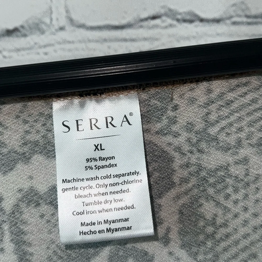 Serra Brown & Black Cheetah Print Sleeveless dress size XL - Picture 9 of 14
